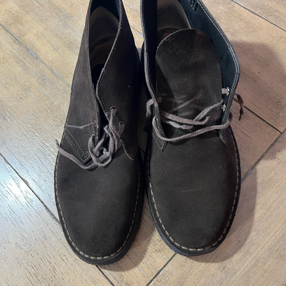 Men's Preloved Brown Suede Clark’s Desert Boots - Vintage!!!!